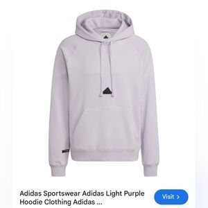 Adidas Men's Lavender Hoodie